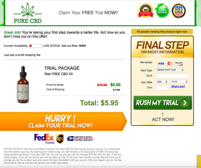 Cannabis Oil Free Trial - Pure CBD Oil, Miracle Drop, Free Trial Samples