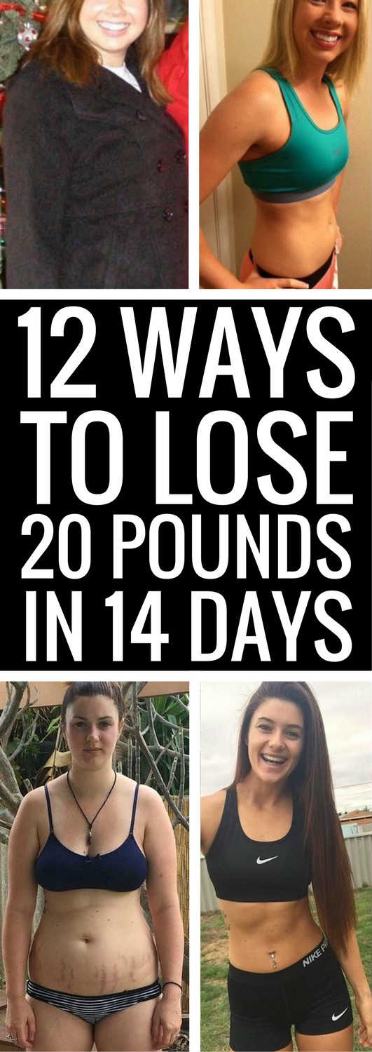 14 easy tips to lose 20 pounds in 2 weeks