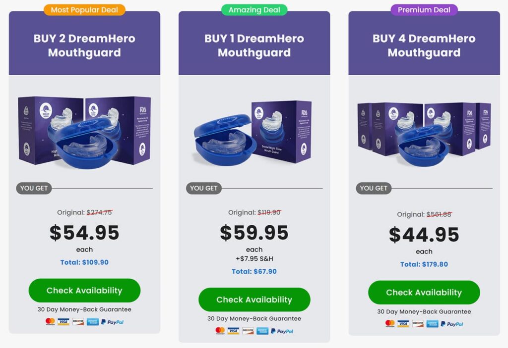 buy dream hero mouth guard canada