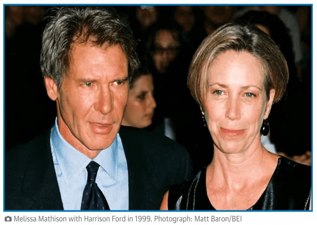 Harrison Ford and Melissa Mathison: A Star Wars Split