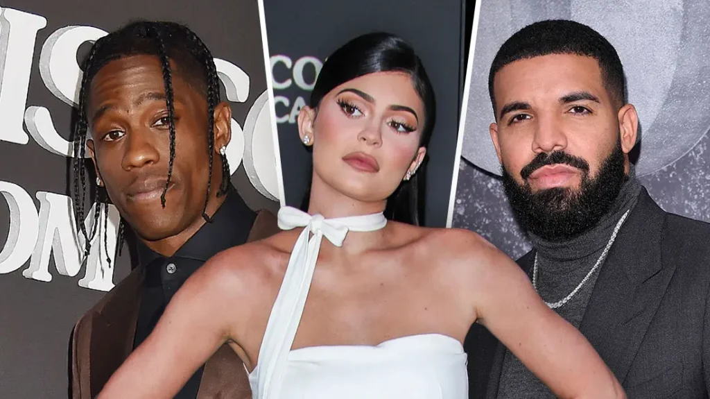 Travis Scott, Kylie Jenner, and Drake