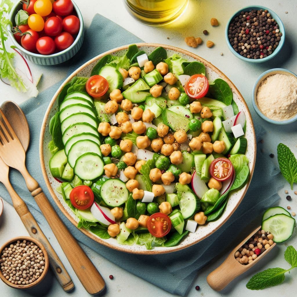 Green Goddess Chickpea Salad Videos  EASY Dinner IDEALS for People with DAIABETES
