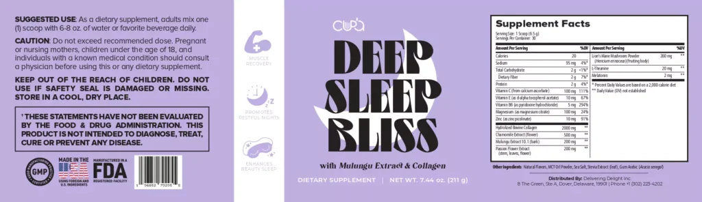 Key Ingredients in DeepSleep Bliss and Their Benefits