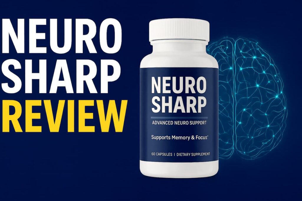 Neuro Sharp Review (2026): Legit Cognitive Support or Overhyped Supplement? 3 Neuro Sharp brain booster supplement bottle – front view showing ingredients and benefits