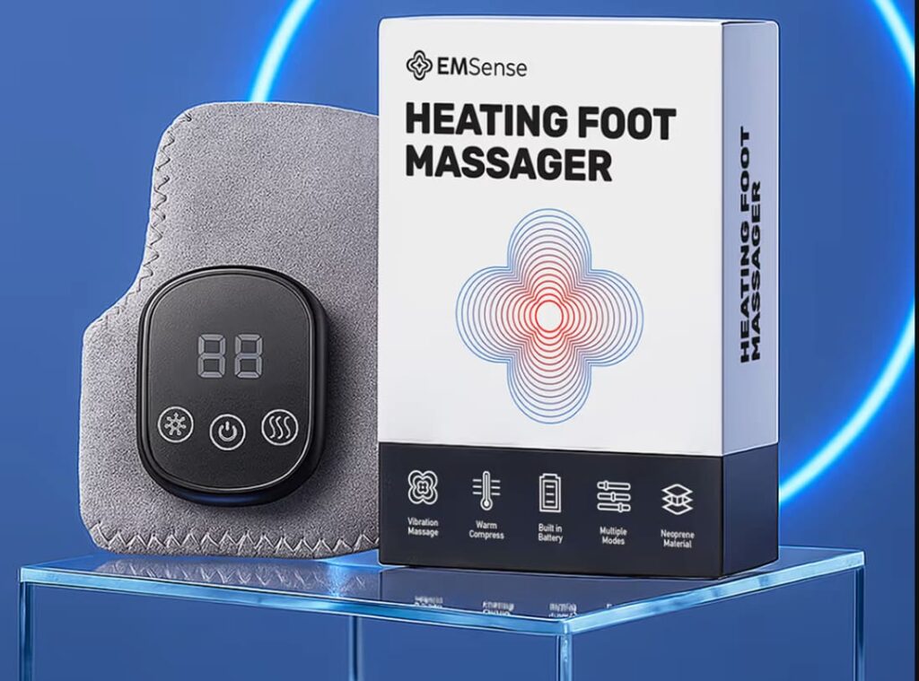 The Emsense Foot Massager uses a multi-modal approach to help manage neuropathic symptoms through three key physiological mechanisms