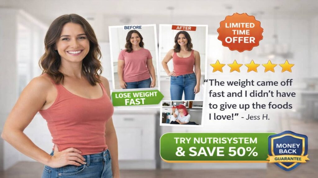 I Tried Nutrisystem for 90 Days: My Honest "No-Cook" Transformation (2026 Review) 6 An infographic-style image auditing monthly food spending, comparing the cost of groceries and takeout to the affordable Nutrisystem monthly meal plan.