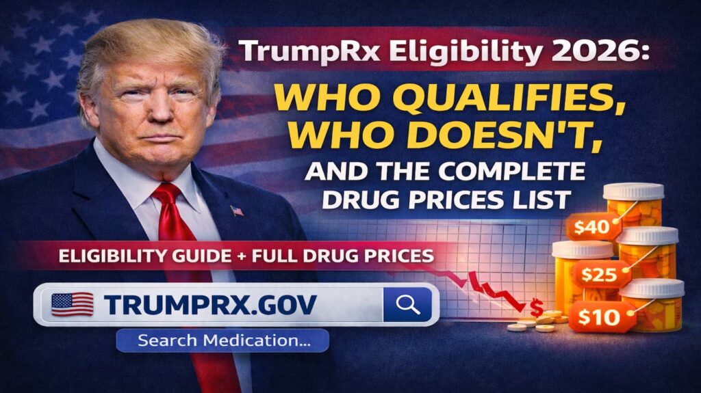 TrumpRx Eligibility 2026: Who Qualifies, Who Doesn't, and the Complete Drug Prices List 2 TrumpRx Eligibility 2026 who qualifies and complete drug prices list