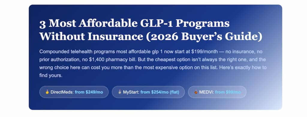 TrumpRX Weight Loss Prices (2026) Wegovy, Ozempic & More