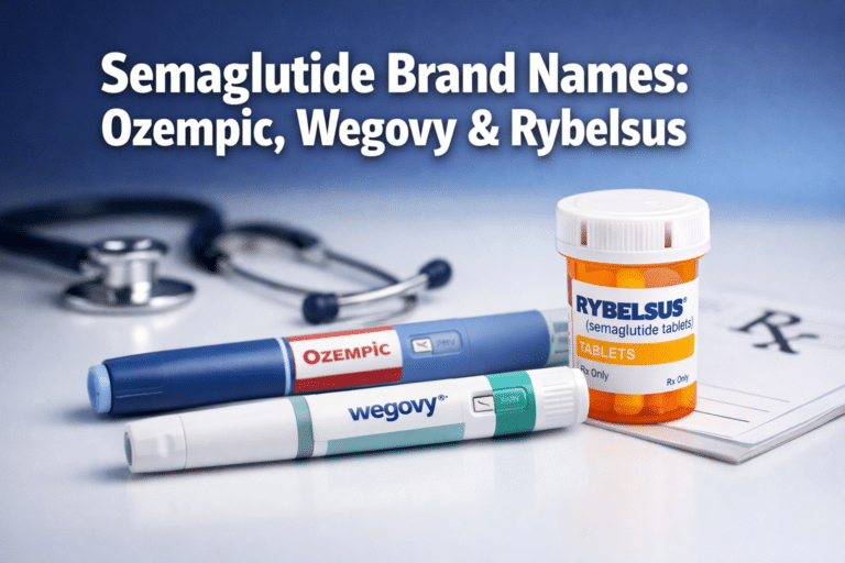 Semaglutide Brand Names: Ozempic, Wegovy & Rybelsus