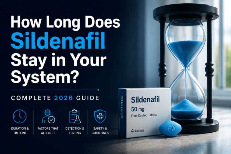 How Long Does Sildenafil Stay in Your System? Complete 2026 Guide