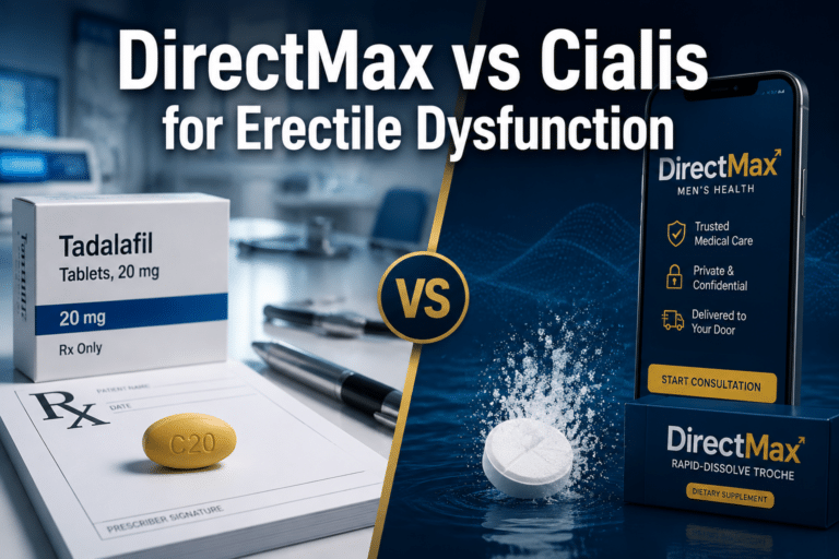 DirectMax vs Cialis for Erectile Dysfunction: Which One Actually Works Better in 2026?