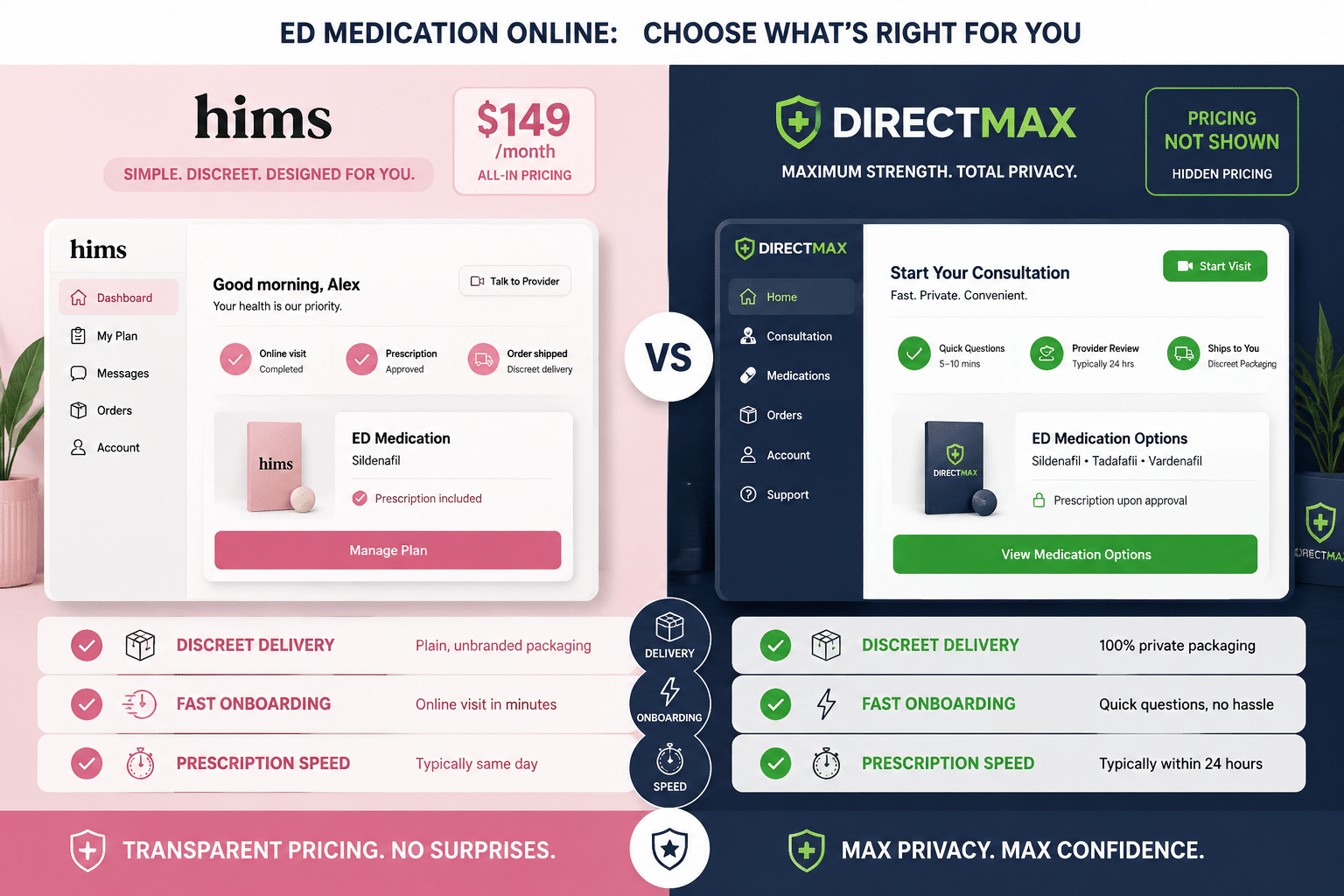 Hims Vs DirectMax Review 2026: Best ED Platform For Men