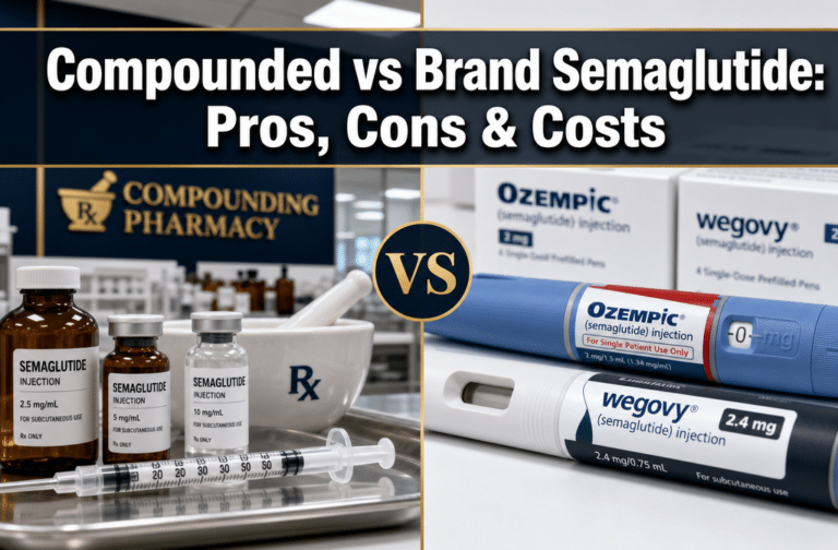 Compounded vs Brand Semaglutide: Pros, Cons & Costs