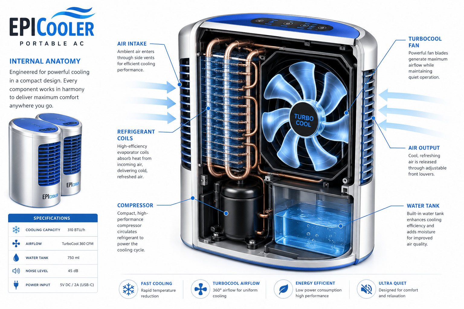 EpiCooler Portable AC Review: We Tested It to See If It's Worth Buying in 2026 1 Key Takeaways