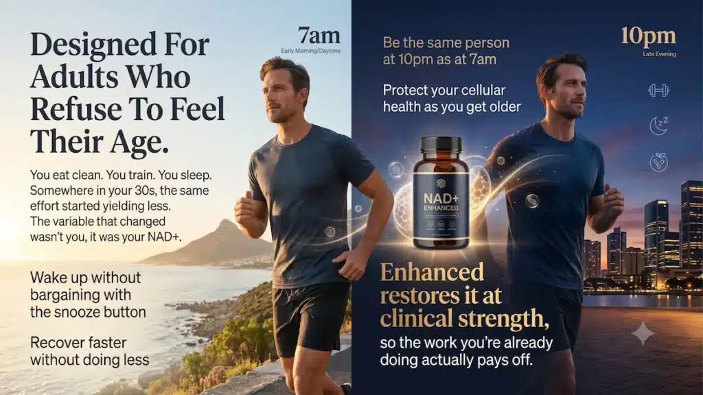 Enhanced NAD+ Rx Review 2026: Restore Energy, Focus & Recovery 5 Anthony's transformation before and after participating in a physician-supervised program with Enhanced