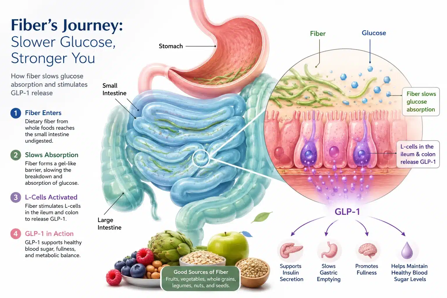 GLP-1 Fiber Supplements: Best Options for Digestive Health (2026) 2 Key Takeaways