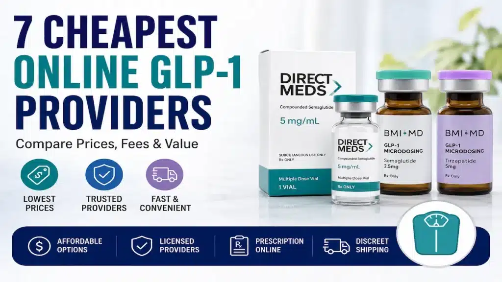 7 Cheapest Online GLP 1 Providers (2026): An In-Depth Comparison of Platforms 2 7 Cheapest Online GLP 1 Providers (2026): An In-Depth Comparison of Platforms