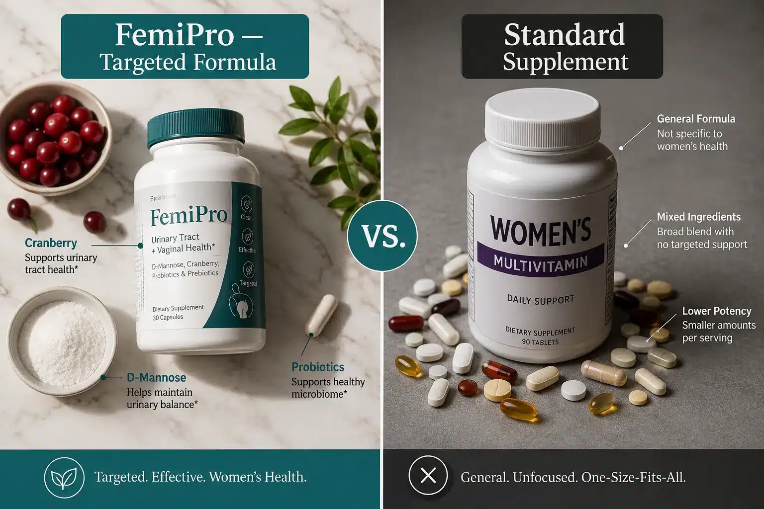 FemiPro 3 FemiPro vs Other Female Health Supplements