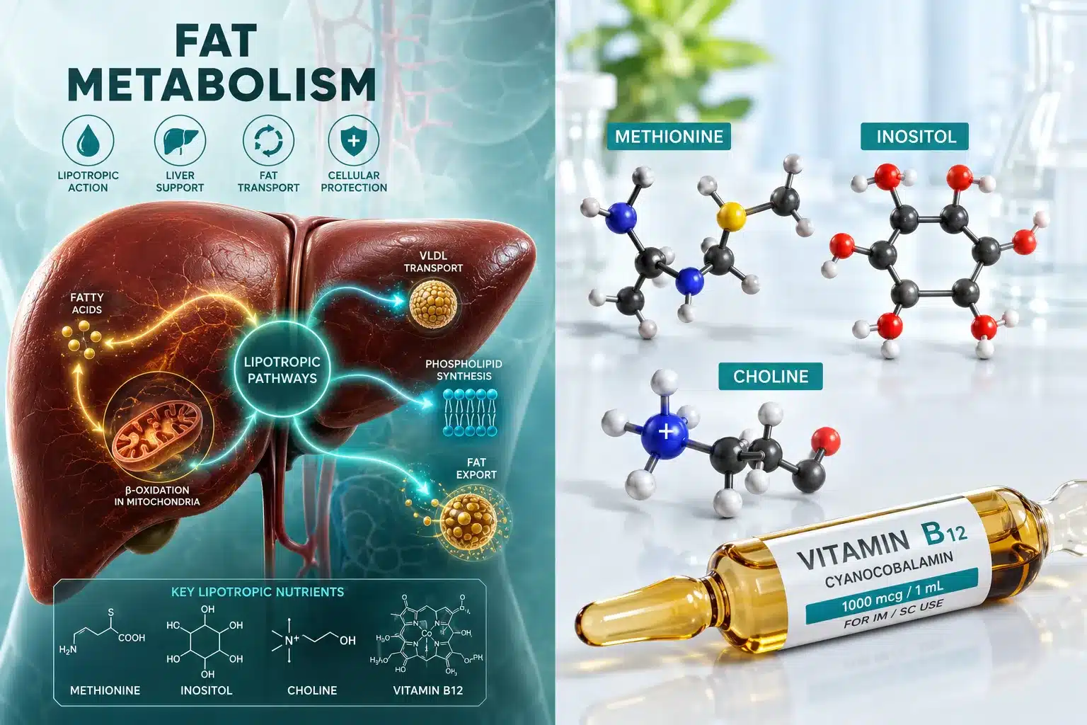 MIC + B12 Rx Injection · fat-metabolism and energy support 2 Key Takeaways
