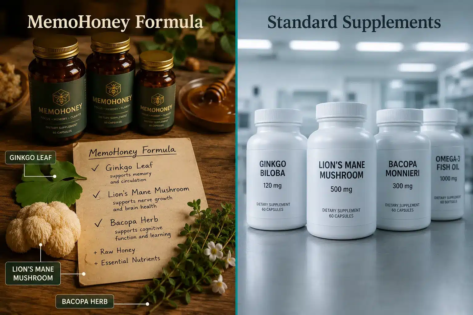 MemoHoney 3 MemoHoney vs Other Cognitive Supplements