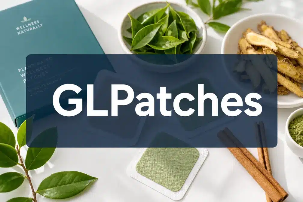 GLPatches 1 Professional () hero image with 'GLPatches' in crisp white on a semi-transparent dark navy panel, centered with 8% safe