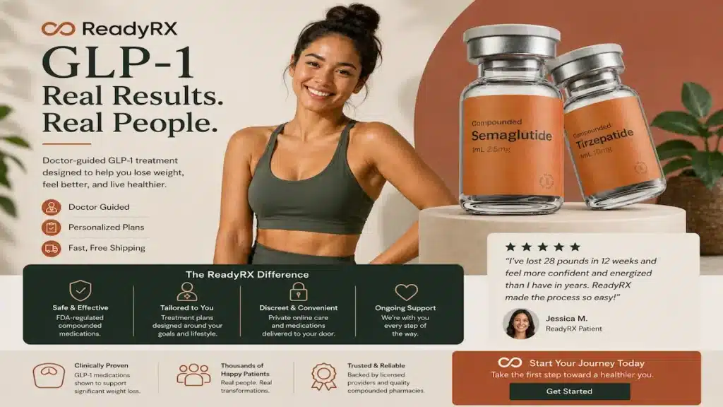 ReadyRx Review (2026): Is This GLP-1 Weight Loss Program Worth It? 4 How ReadyRx works for weight loss with personalized GLP-1 treatment, doctor consultation, and home delivery