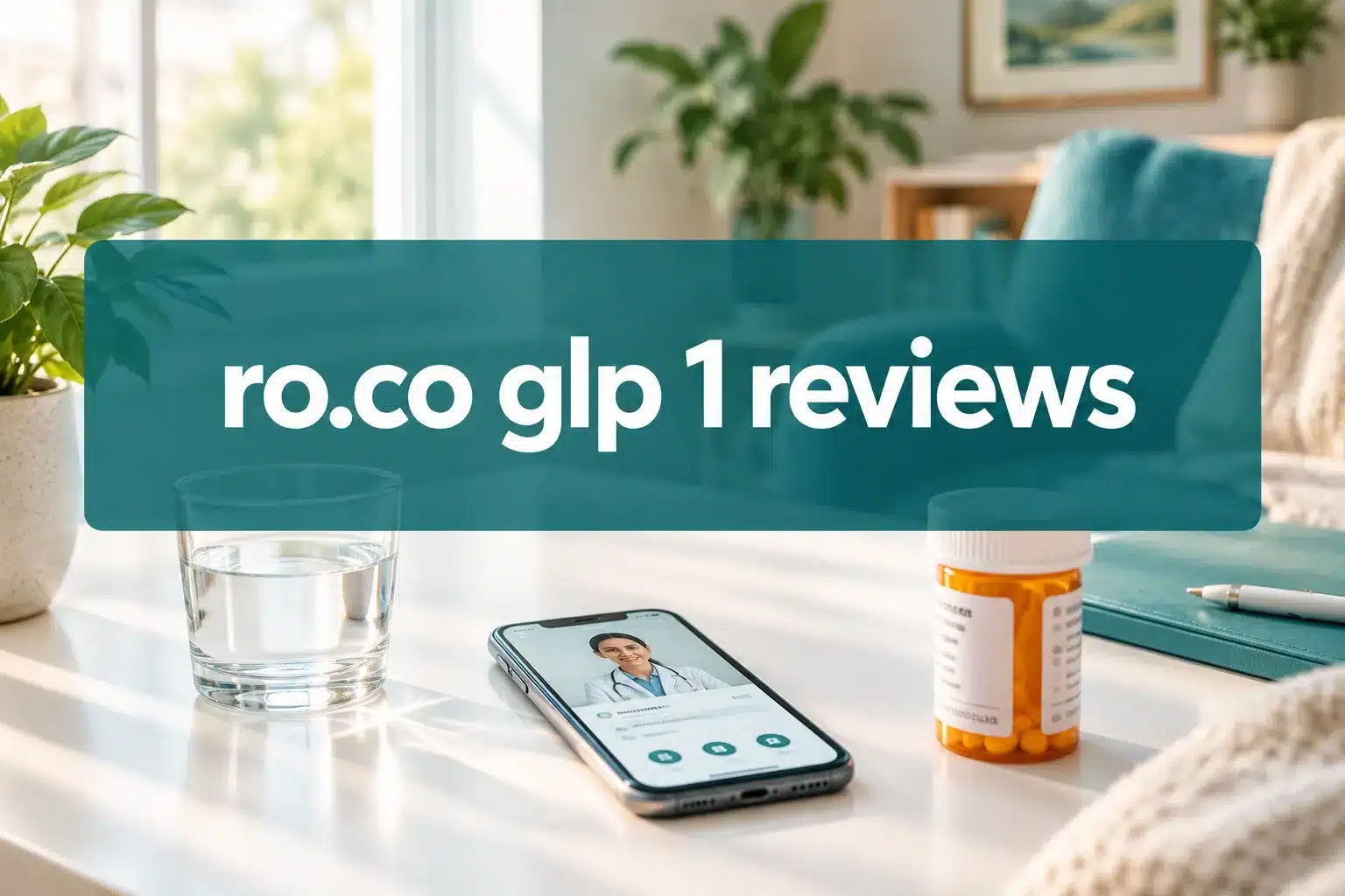 ro.co glp 1 reviews 1 Professional () hero image with 'ro.co glp 1 reviews' in crisp white on a deep teal semi-transparent panel, centered with 8%