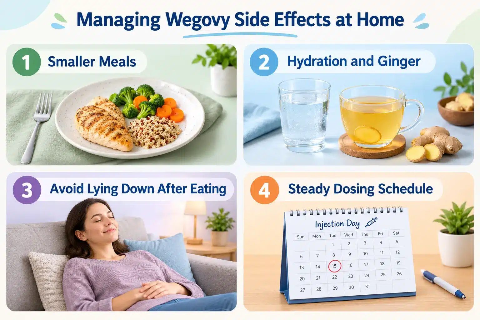 Do Wegovy Side Effects Go Away? Timeline & Tips 3 Does Eating Smaller Meals Help with Wegovy Nausea
