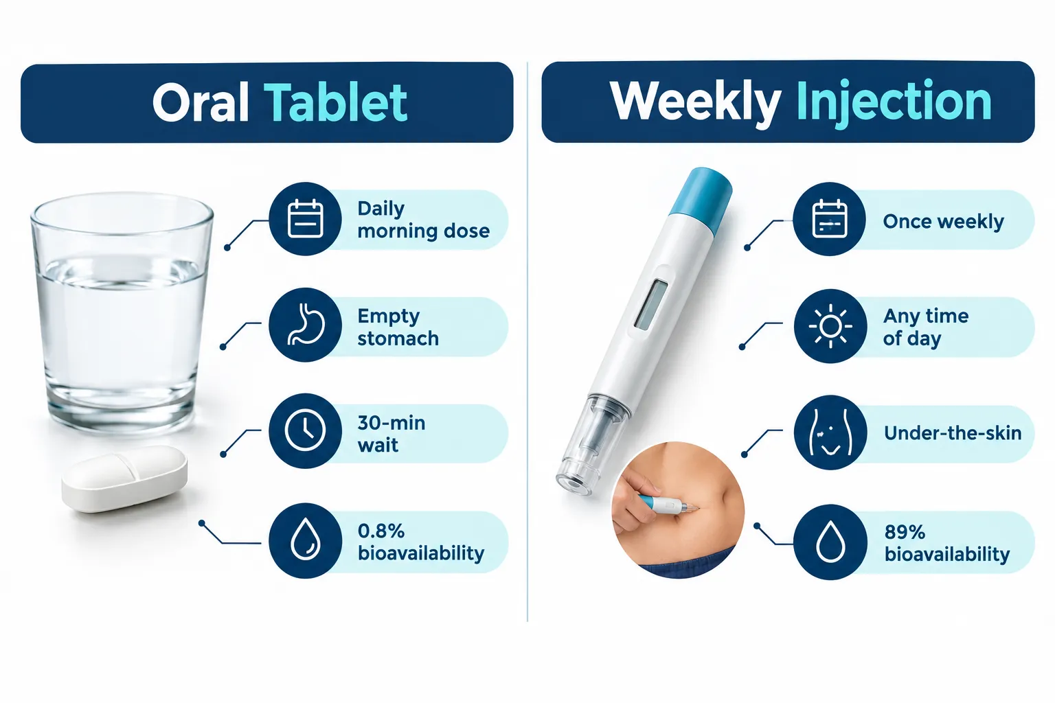 Wegovy Pill vs Injection: Effectiveness, Side Effects & Cost 2 Does Wegovy Come in Pill Form or Just Injection