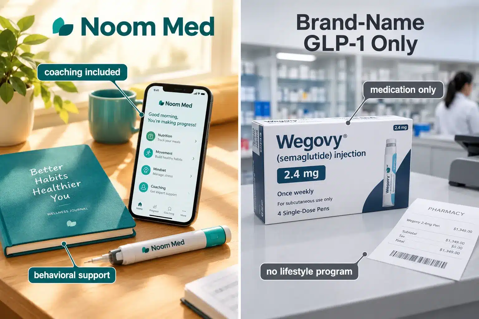 noom med cost 3 Noom Med Pricing Compared to Other Weight Loss Programs