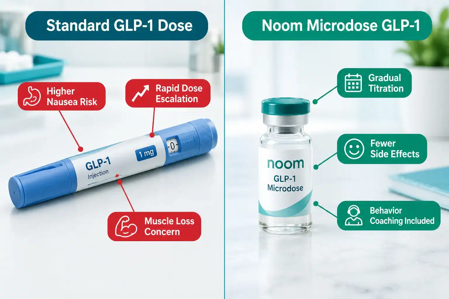 noom microdose glp 1 3 Noom Microdose GLP-1 vs Regular GLP-1 Drugs (and vs Ozempic)