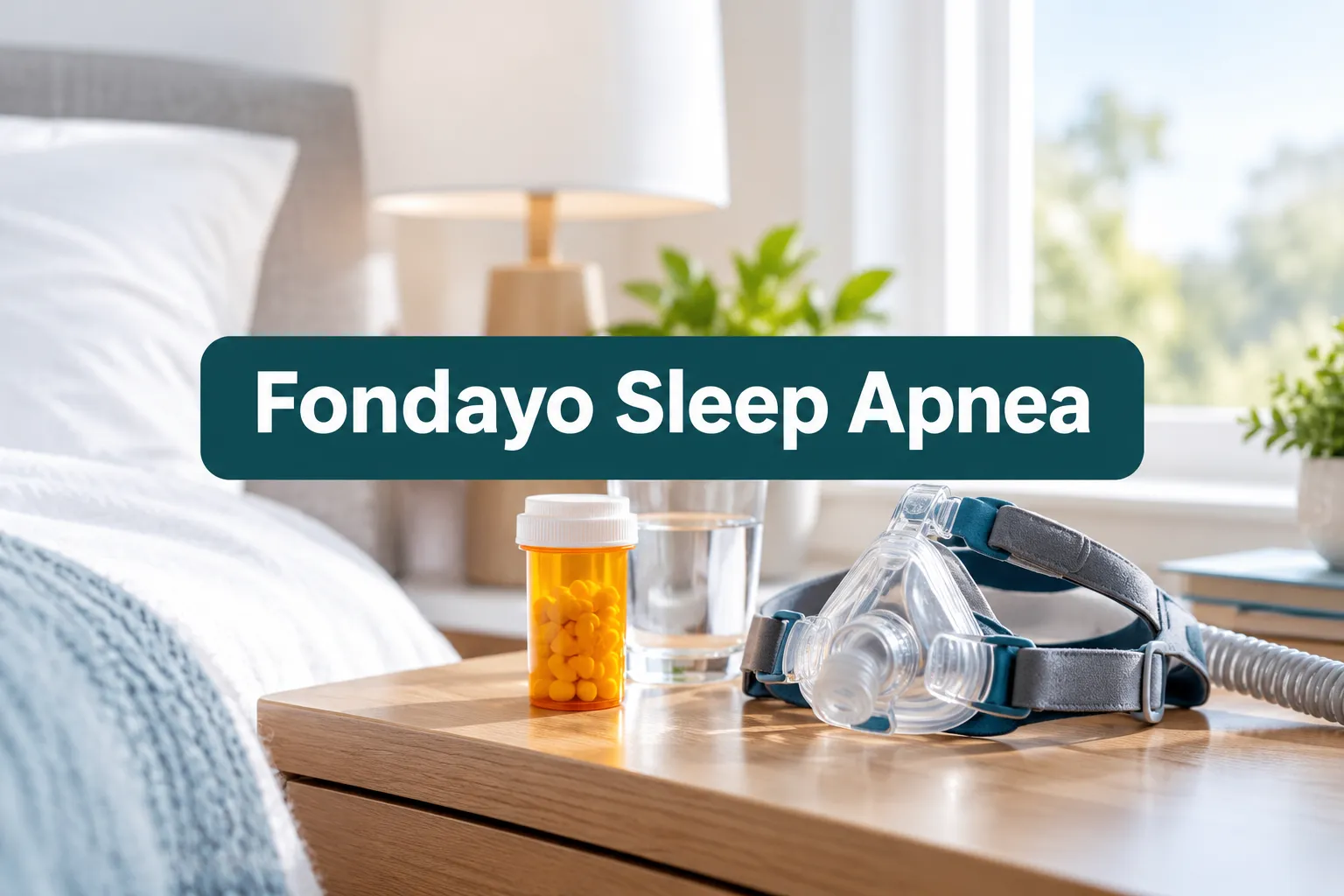 fondayo sleep apnea 1 Professional () hero image with (≤42 chars): 'Fondayo Sleep Apnea', white on a dark teal high-contrast panel, centered with