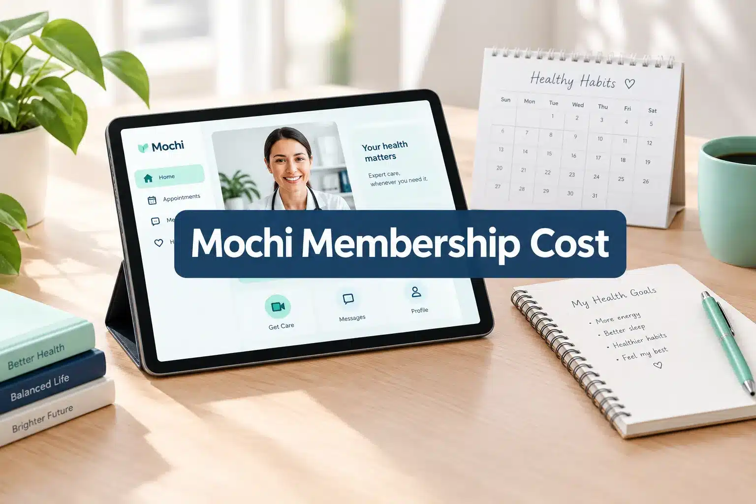 Mochi Membership Cost: What's Included (and What Isn't) 1 Professional () hero image with (≤42 chars): 'Mochi Membership Cost', crisp white on a soft navy panel, centered with 8%